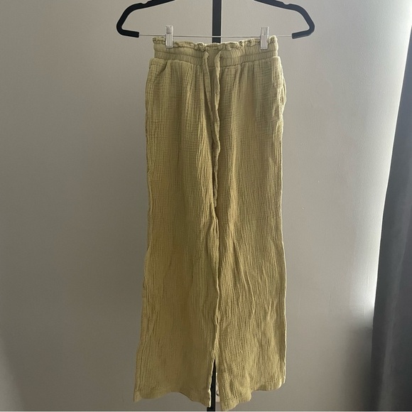 Princess Poly Sage Green Gauzy Cotton Button Down Set Size XS - Picture 6 of 11